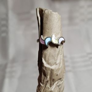 .925 Sterling with moon shaped stones (20)